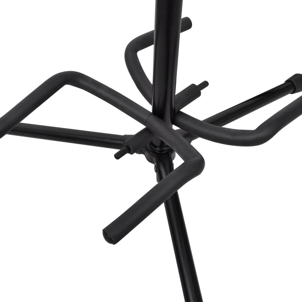 Suporte duplo para guitarra, ajustável, dobrável
