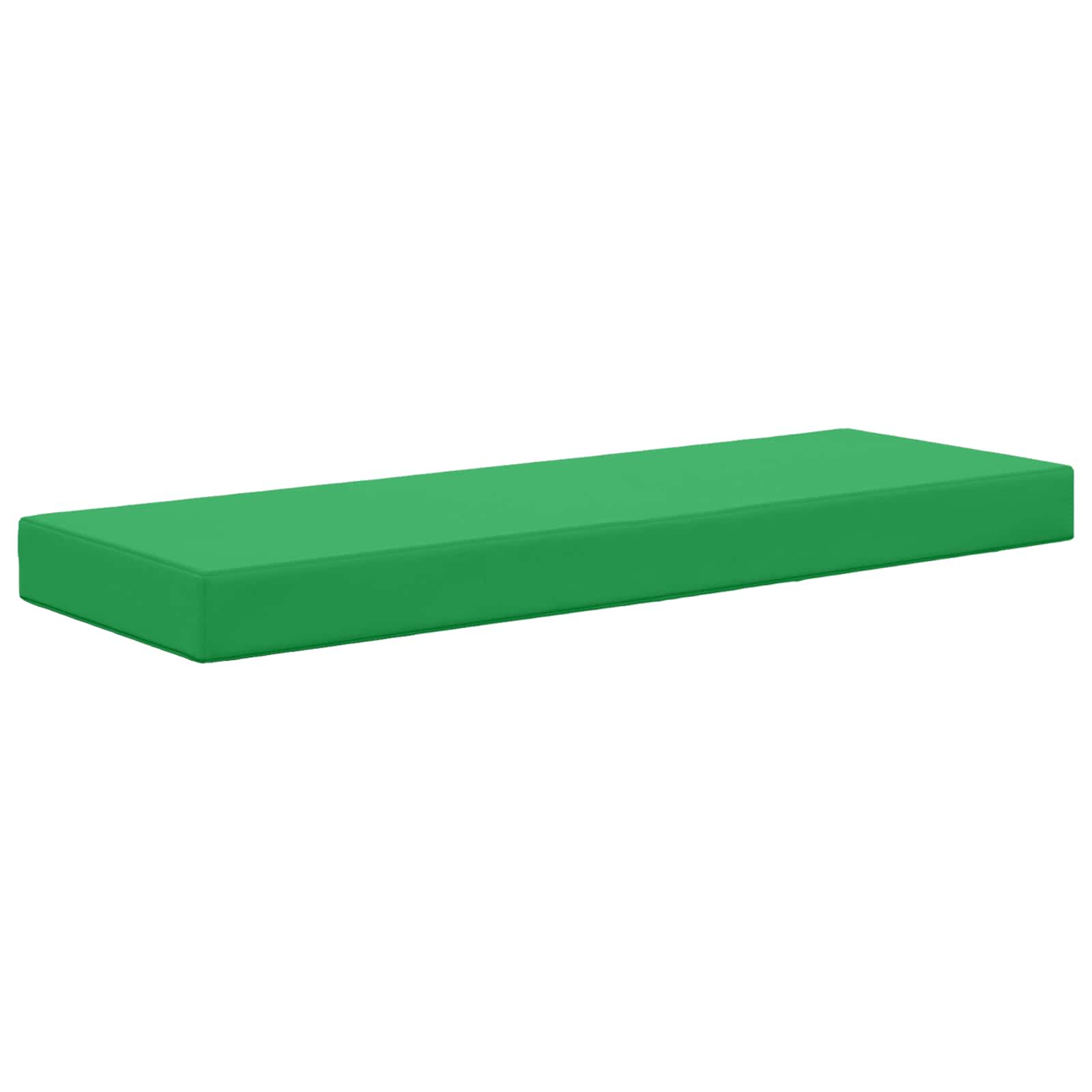 Almofada de assento externa verde 111,5 x 40 x 8 cm