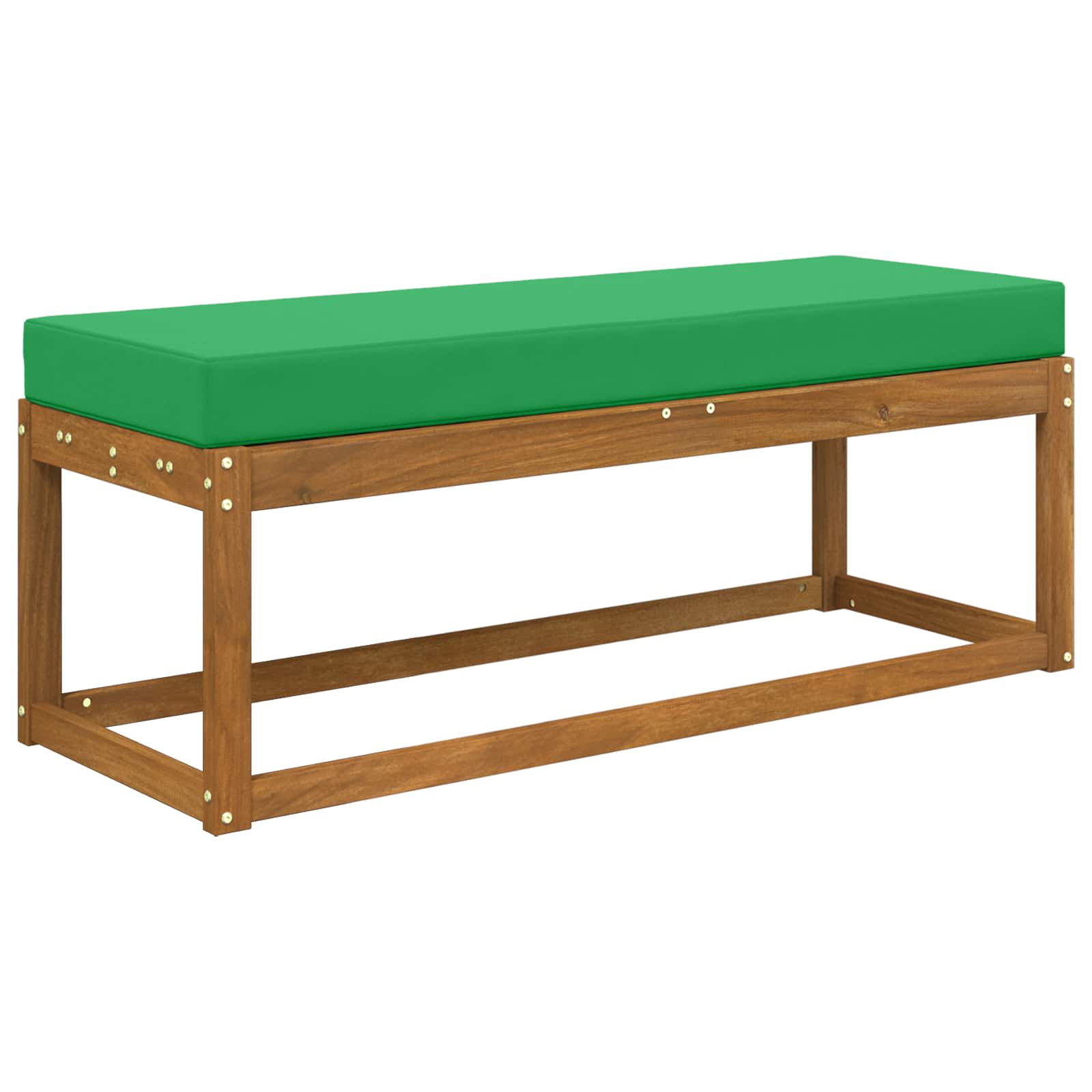 Almofada de assento externa verde 111,5 x 40 x 8 cm