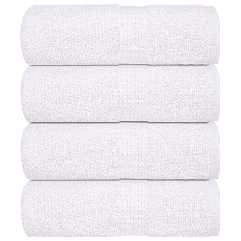 Toalhas de bidé frogn 4 pcs 30x50 cm 360 g/m² branco