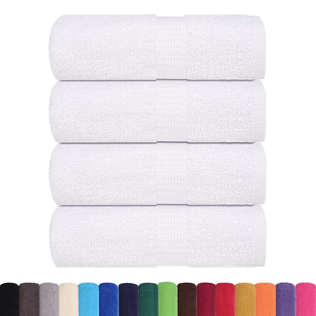 Toalhas de bidé frogn 4 pcs 30x50 cm 360 g/m² branco