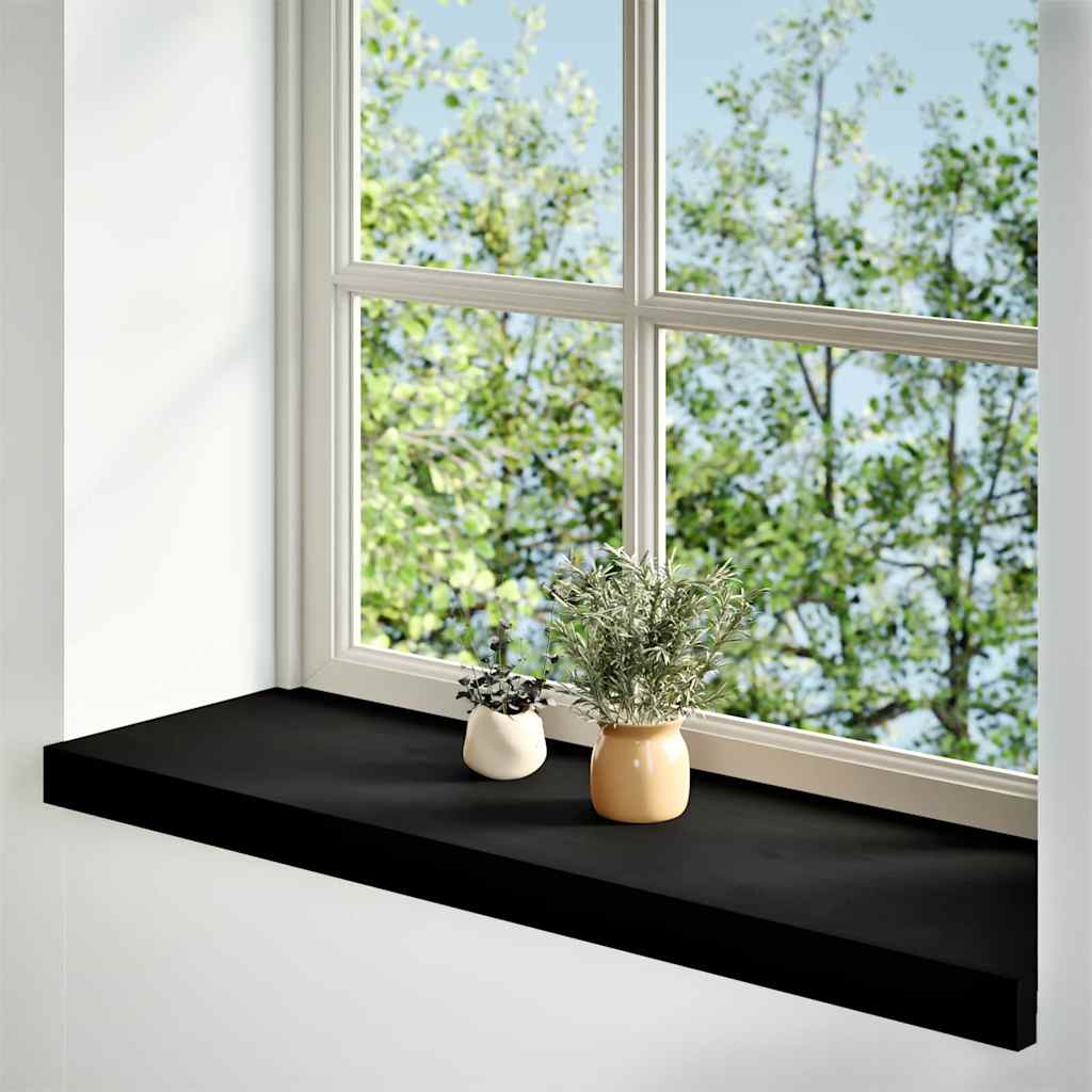 Soleiras da janela 2 pcs 90x30x2 cm carvalho castanho-preto