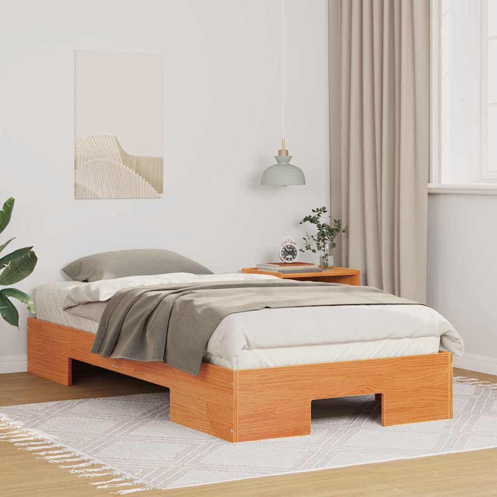 Estrutura da cama castanho 90 x 200 cm