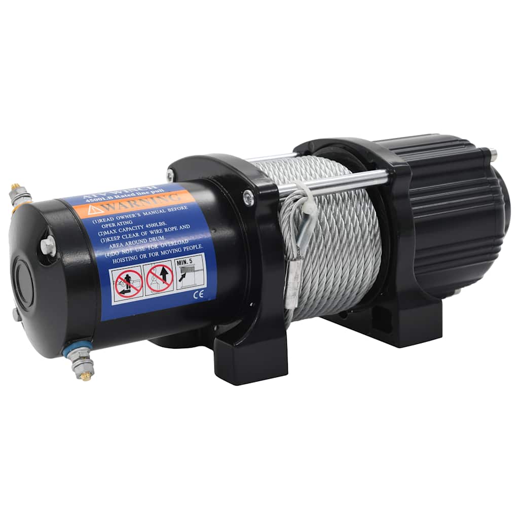 Guincho elétrico 12 v 2040 kg com comando remoto