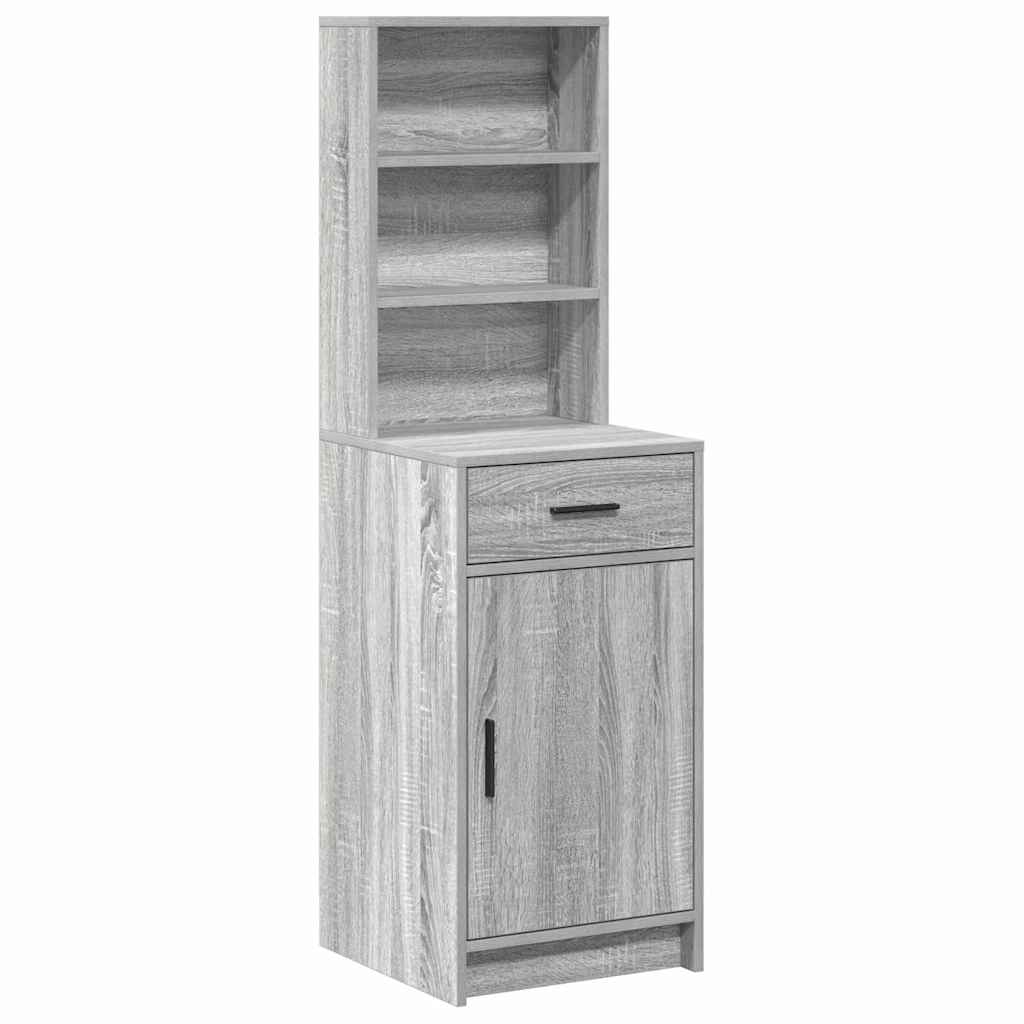 Buffê cinza sonoma 41 x 40 x 135 cm derivados de madeira