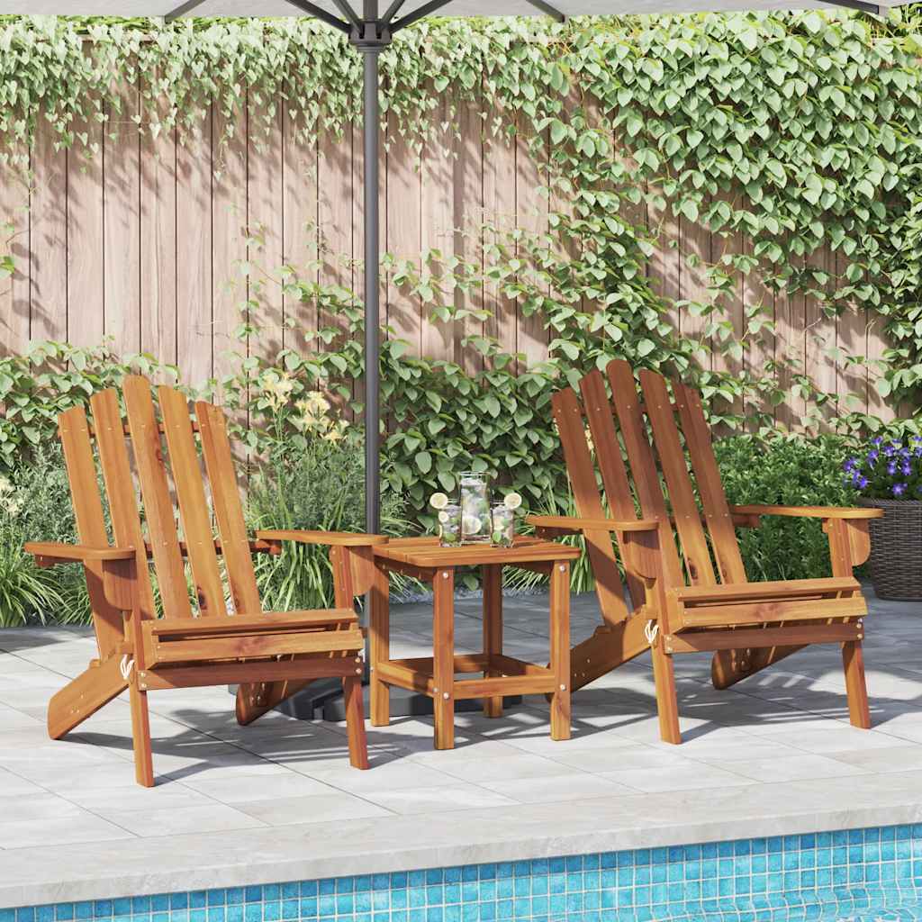 Cadeiras de jardim adirondack 2 pcs madeira de acácia maciça
