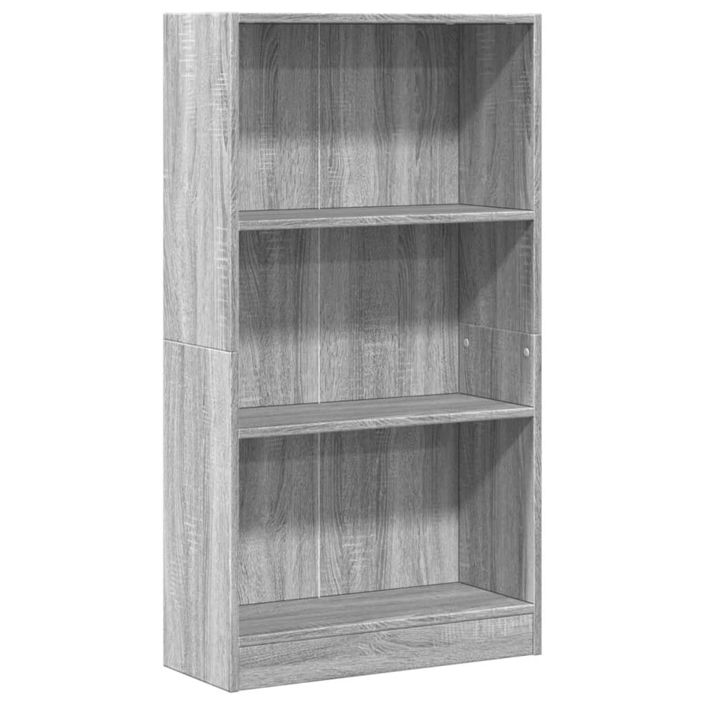 Estante 60x24x109 cm derivados de madeira cinzento sonoma