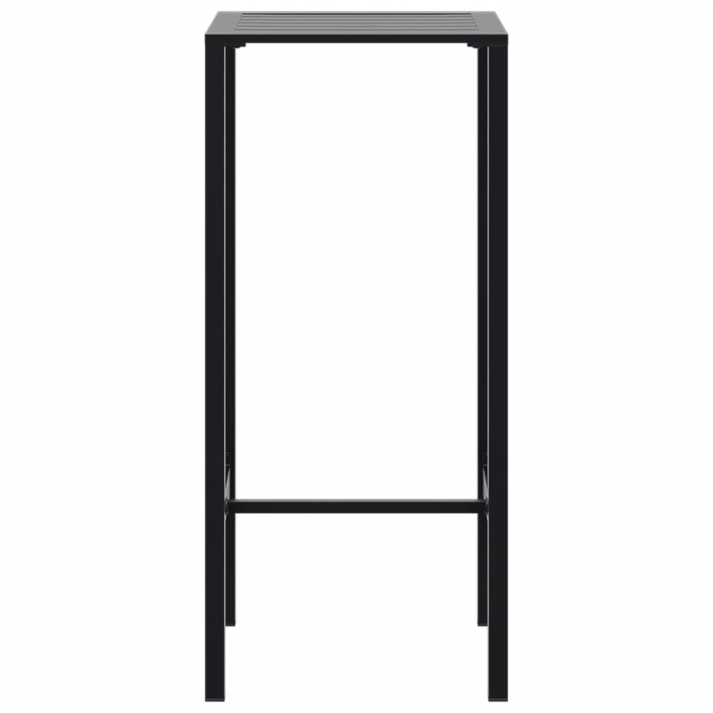 Mesa de bar 50x50x110 cm aço revestido a pó preto