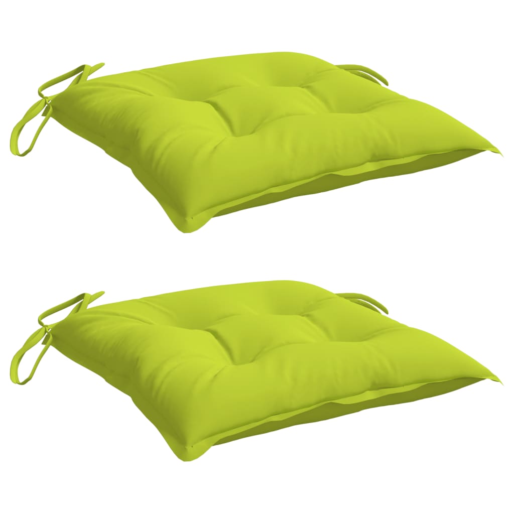 Almofadões móveis de paletes 2pcs tecido oxford verde brilhante