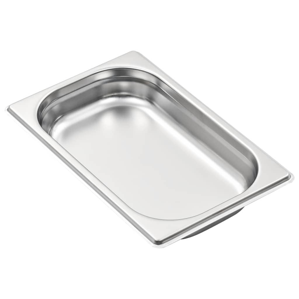 Recipientes gastronorm 12 pcs gn 1/4 40 mm aço inoxidável