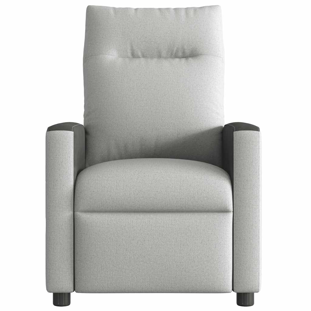 Cadeira de massagem reclinável tecido cinzento