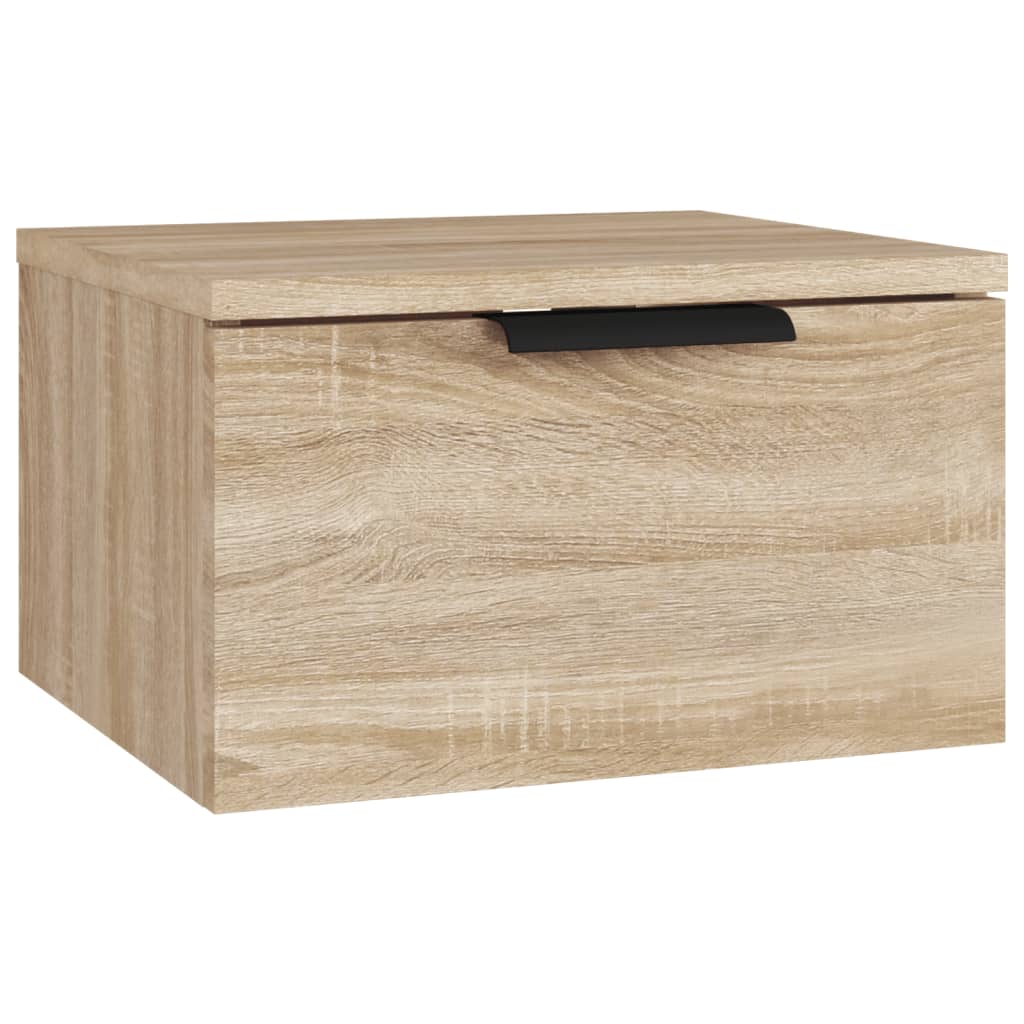 Mesa de cabeceira montagem na parede 34x30x20 cm cor sonoma
