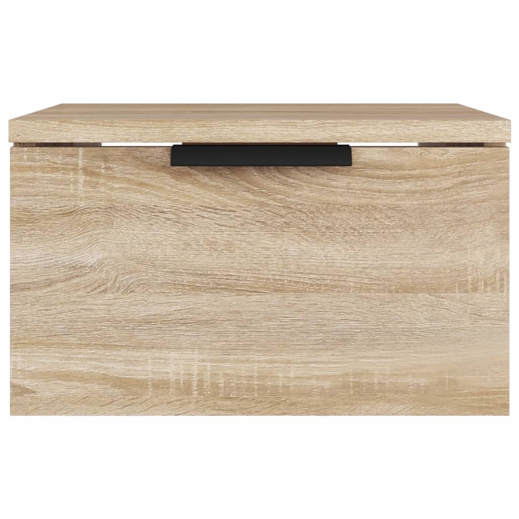 Mesa de cabeceira montagem na parede 34x30x20 cm cor sonoma