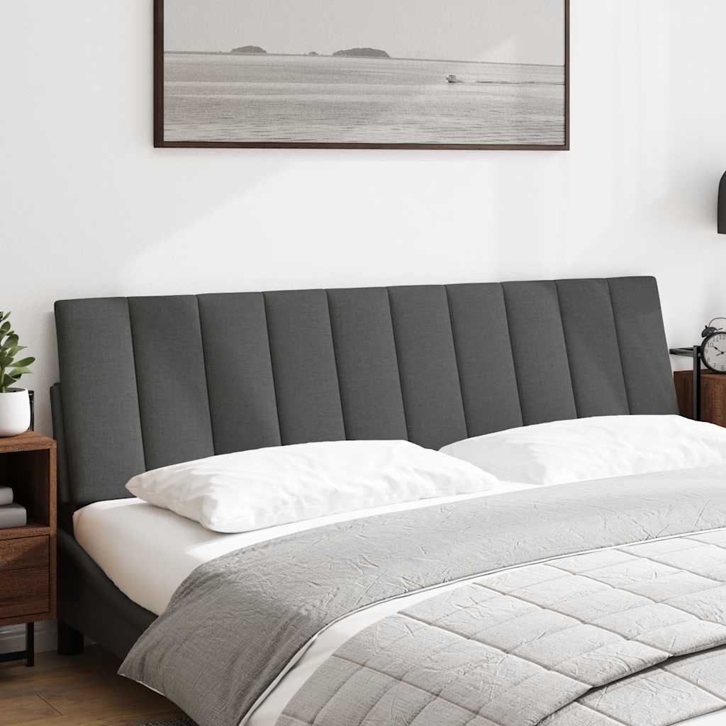 Almofadão de cabeceira hanko 180 cm tecido cinzento-escuro