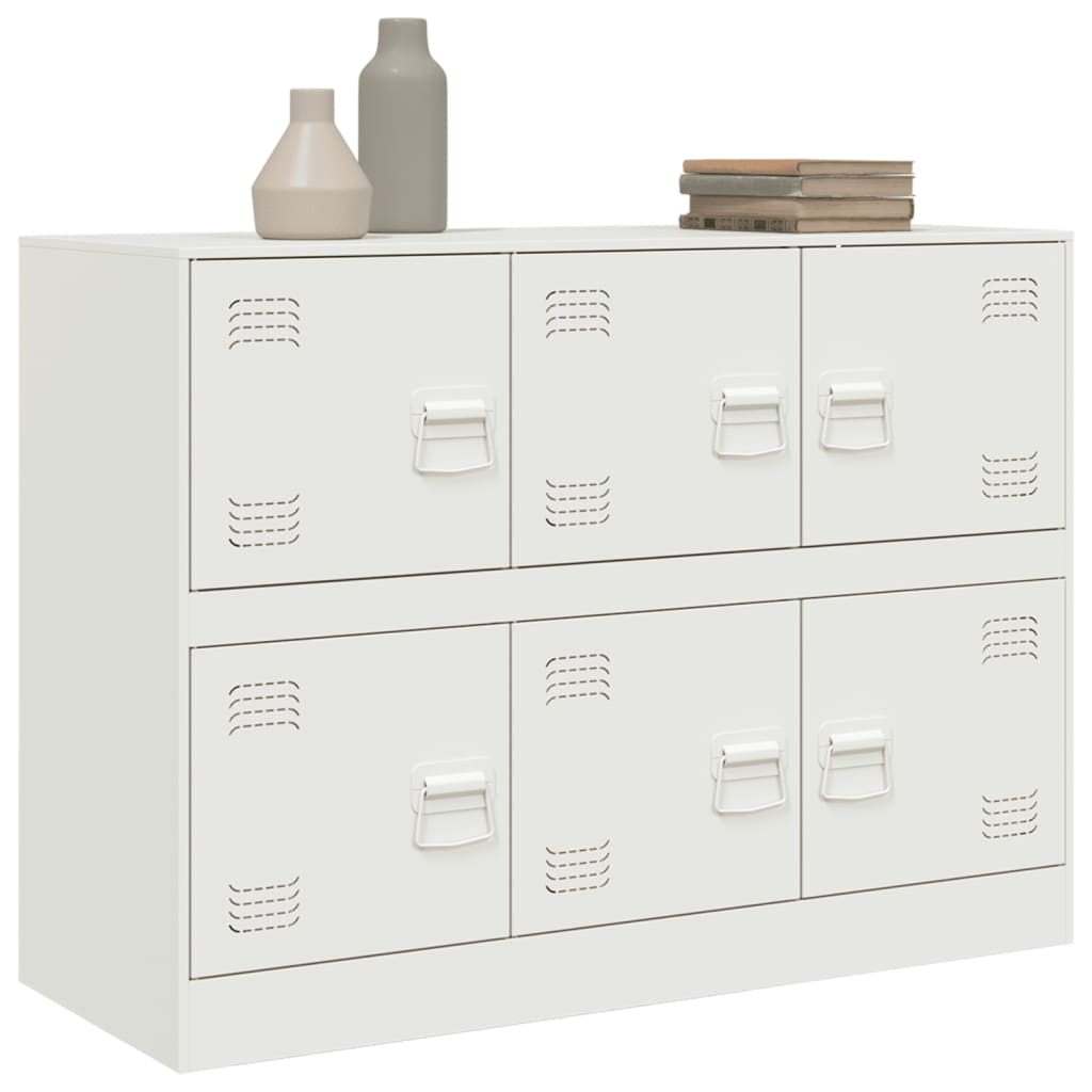 Aparador 99x39x73 cm aço branco