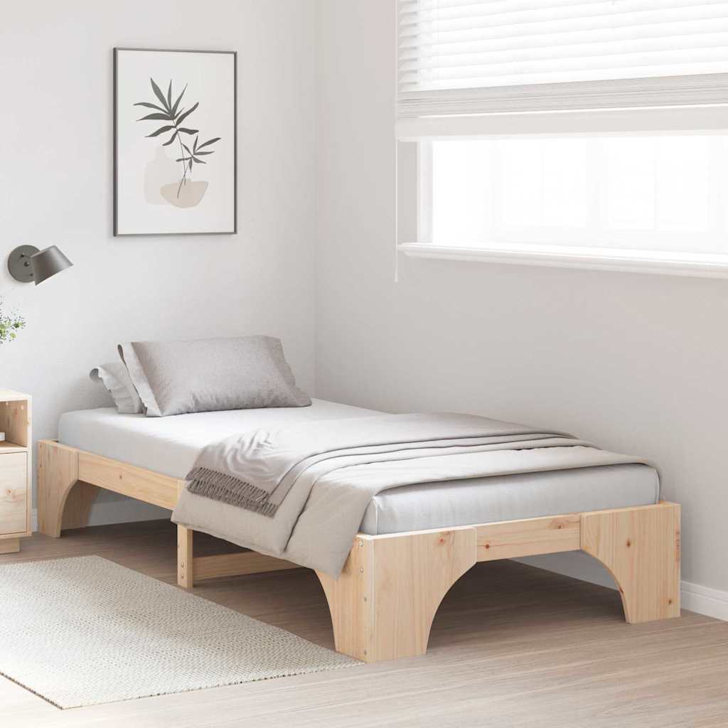 Estrutura da cama natural 90 x 200 cm