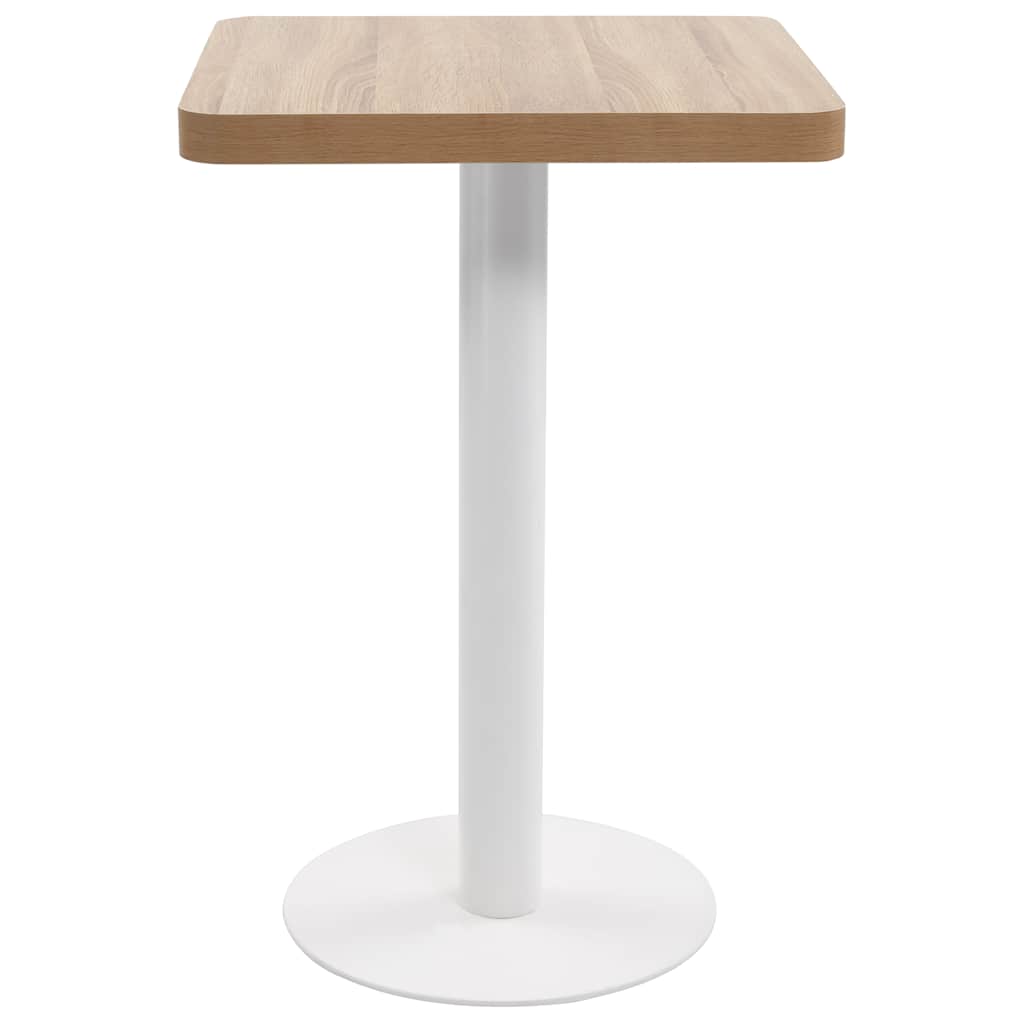 Mesa bistrô 50x50 cm MDF castanho-claro