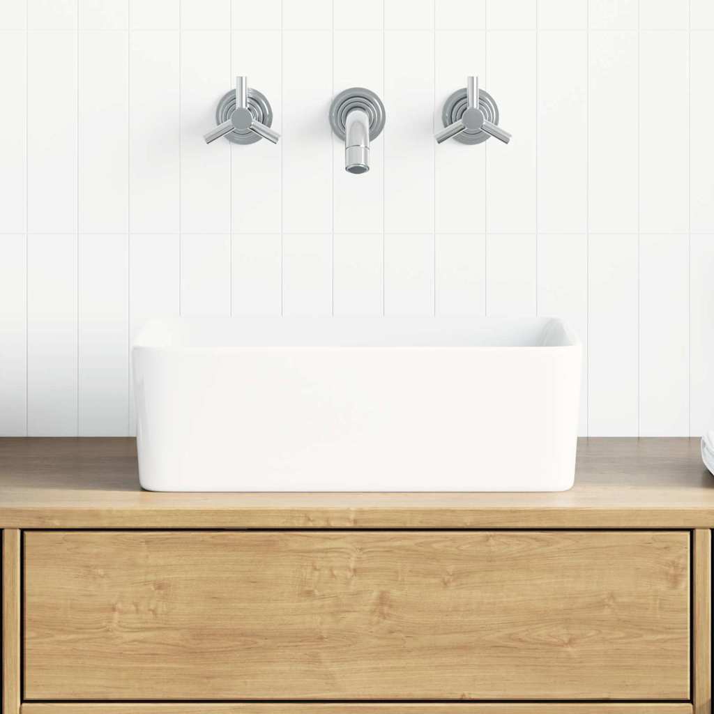 Lavatório 40x30x13 cm cerâmica branco