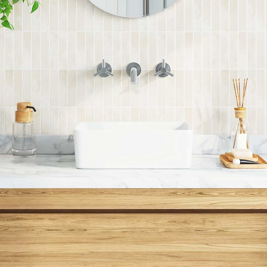 Lavatório 40x30x13 cm cerâmica branco