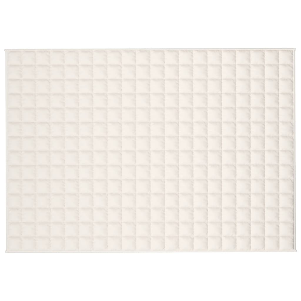 Manta pesada 10 kg 137x200 cm tecido creme-claro
