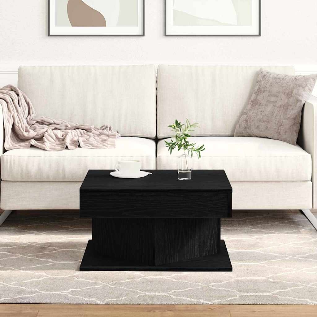 Mesa de centro carvalho preto 57 x 57 x 30 cm