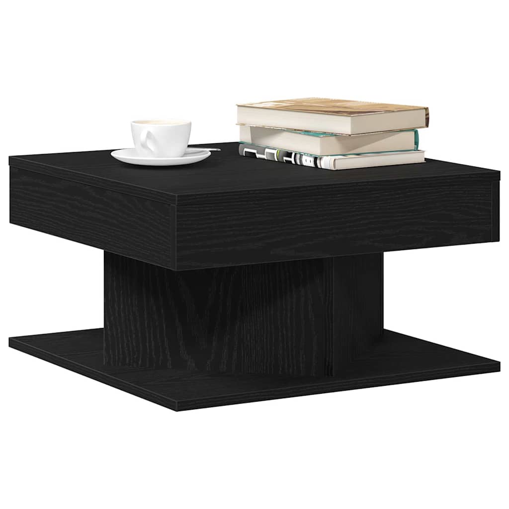 Mesa de centro carvalho preto 57 x 57 x 30 cm