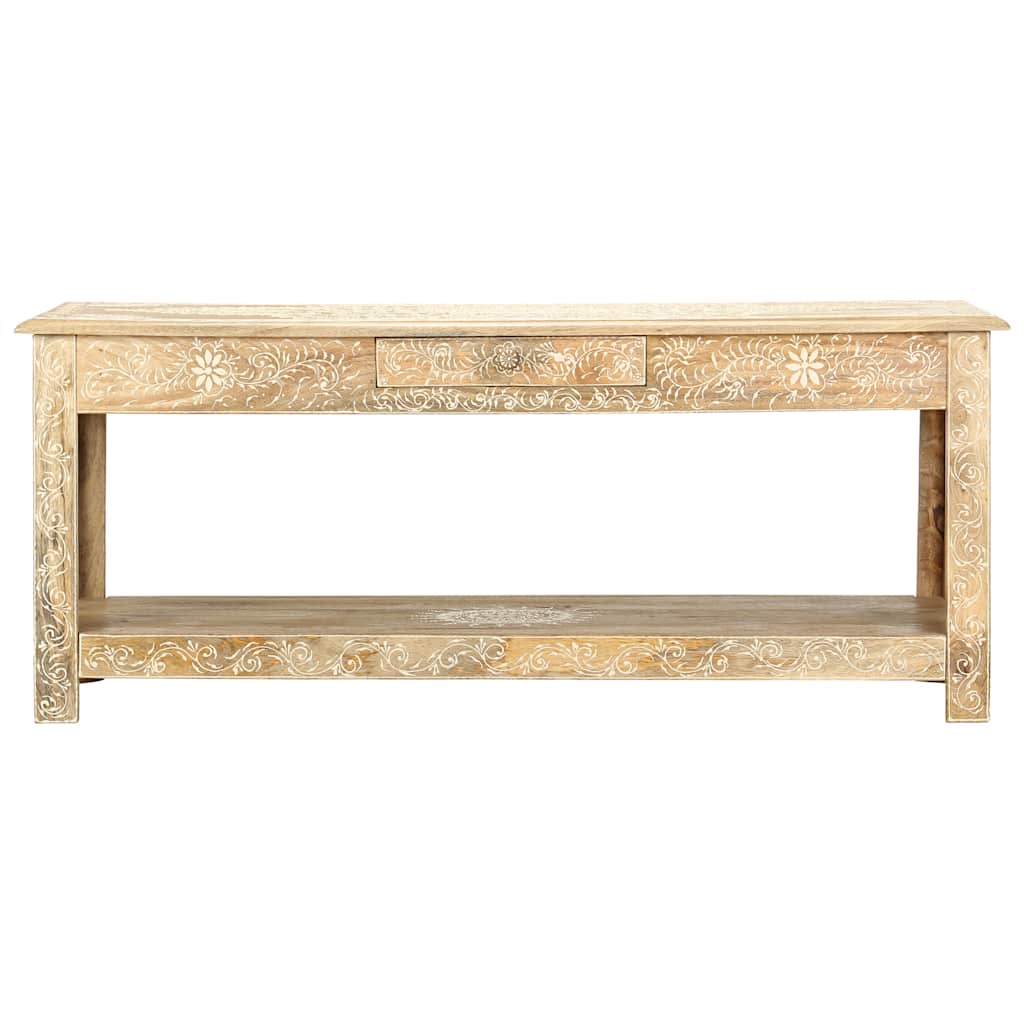 Mesa de centro 110x50x45 cm mangueira maciça pintada à mão