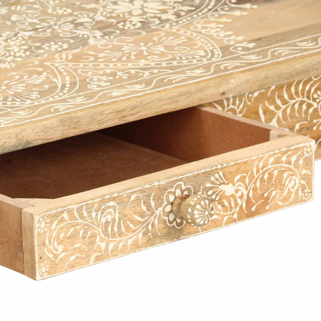 Mesa de centro 110x50x45 cm mangueira maciça pintada à mão