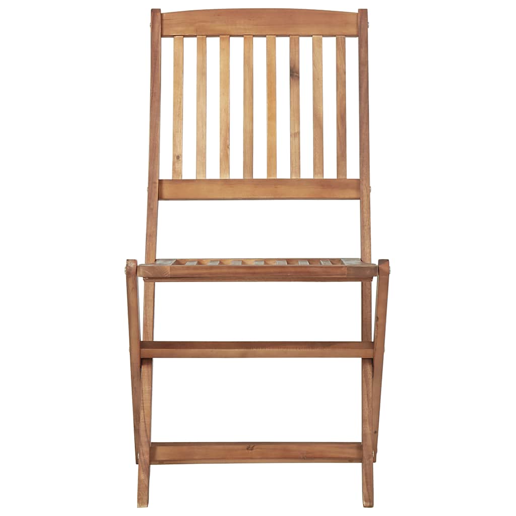 Cadeiras de jardim dobráveis 2 pcs madeira acácia maciça
