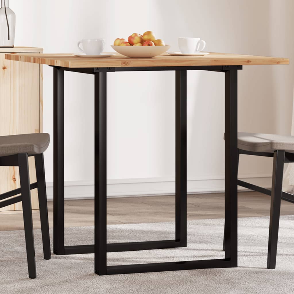 Tampo de mesa quadrado 80x80x2 cm madeira de acácia maciça