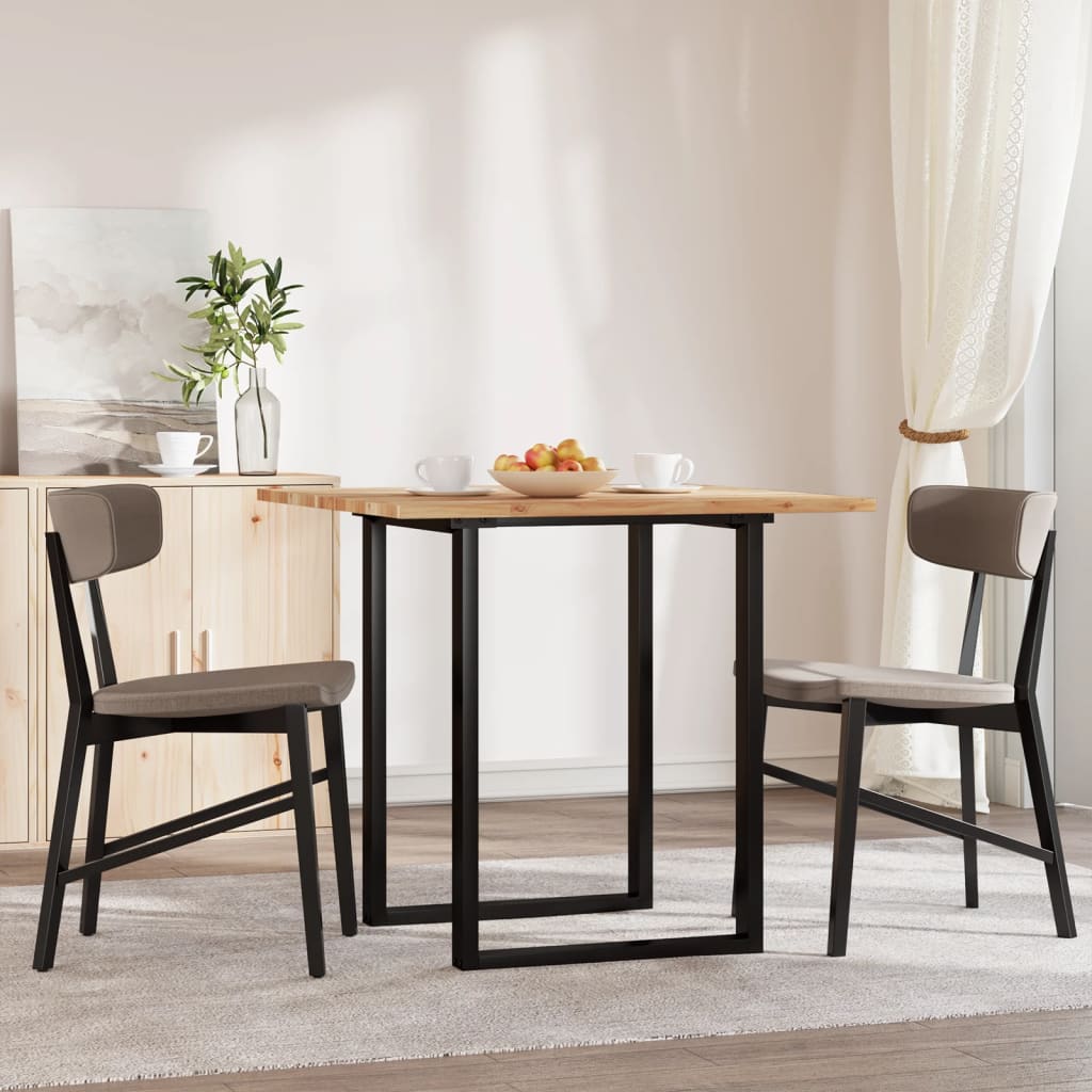 Tampo de mesa quadrado 80x80x2 cm madeira de acácia maciça