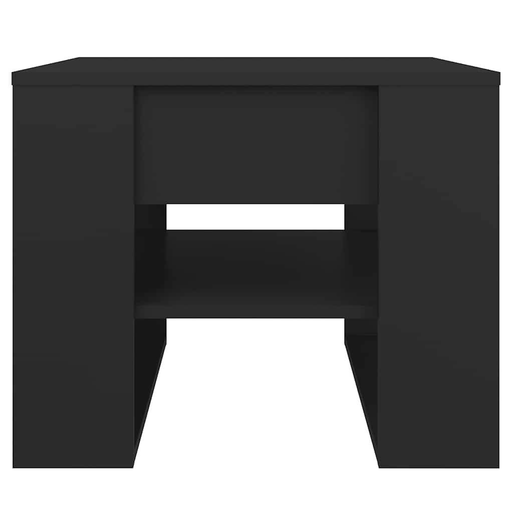 Mesa de centro 55,5x55x45 cm madeira processada preto