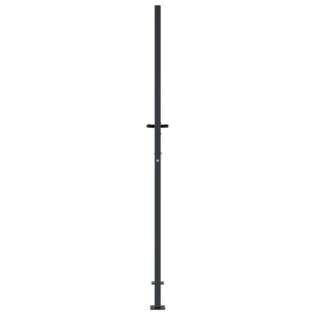 Portão de jardim antracite 100x175 cm aço design quadrado