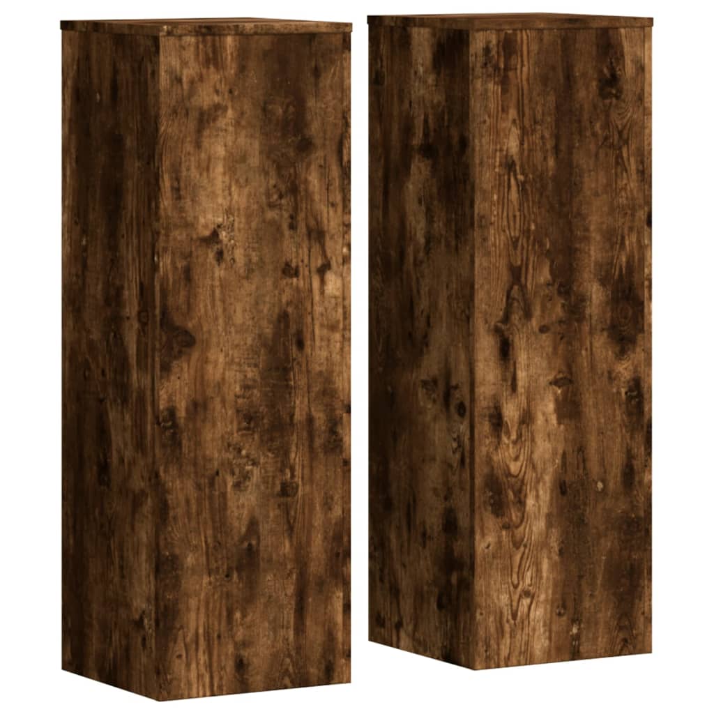 Suportes p/ plantas 2 pcs 33x33x100 cm derivados de madeira
