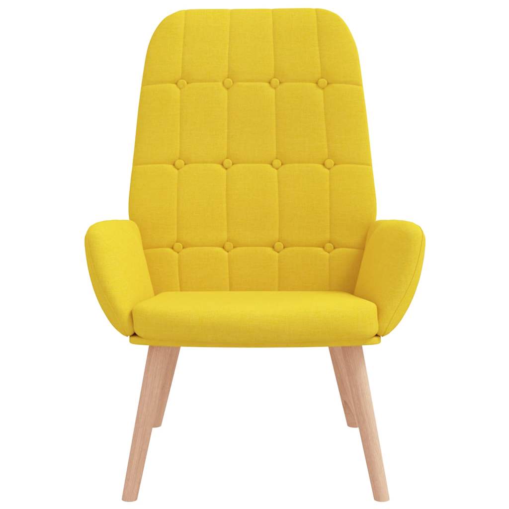 Cadeira de descanso tecido amarelo claro