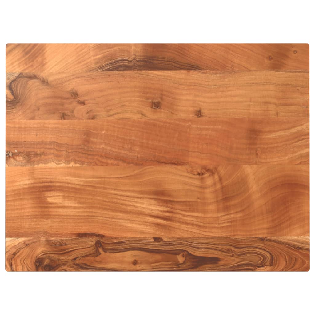 Tampo de mesa retangular 90x50x2,5 cm madeira de acácia maciça