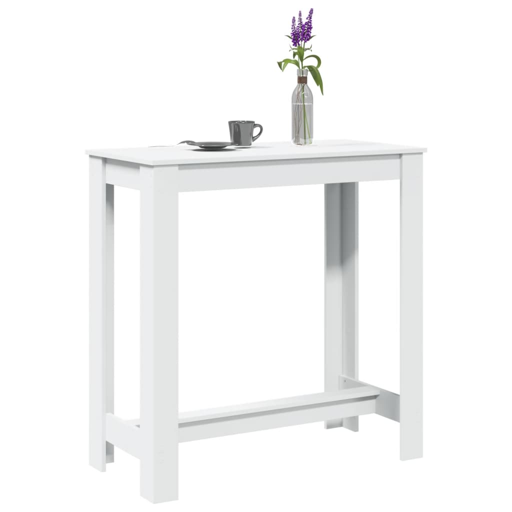 Mesa de bar 102x50x103,5 cm derivados de madeira branco