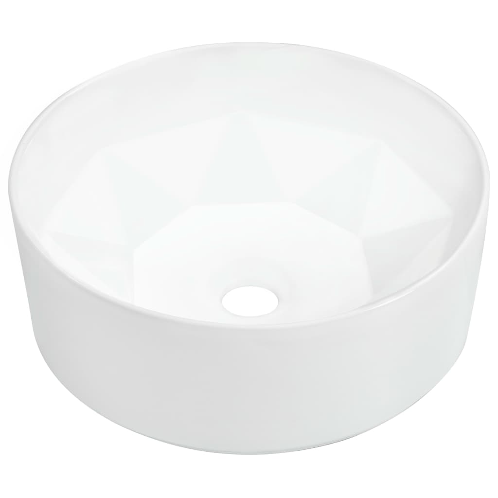Lavatório 36x14 cm cerâmica branco