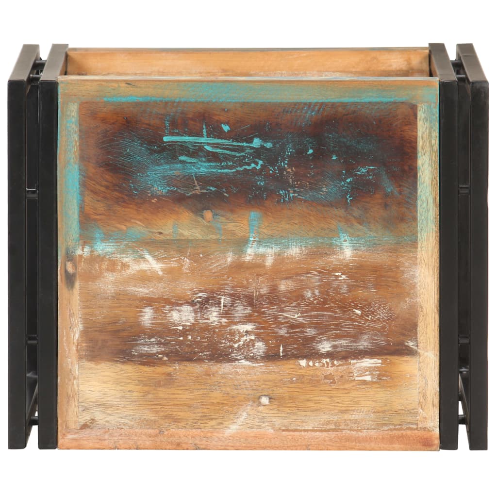 Mesa de apoio 40x30x40 cm madeira recuperada maciça