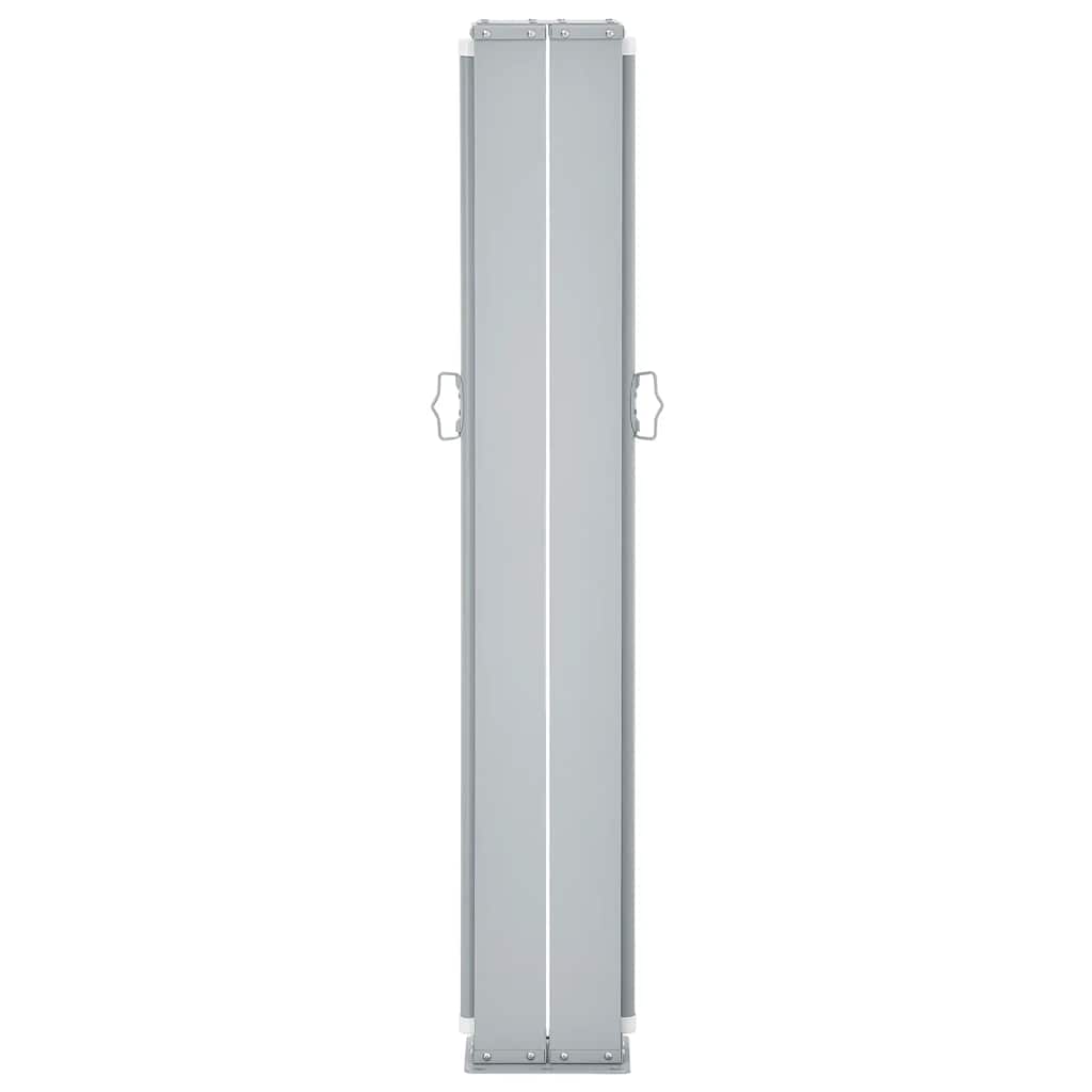 Toldo lateral retrátil 120x600 cm preto