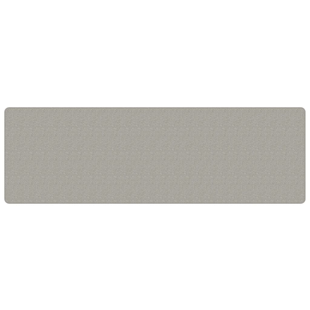 Tapete/passadeira 80x250 cm aspeto sisal platina
