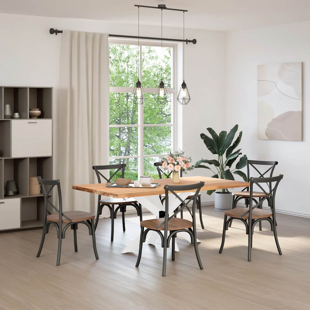Pé de mesa de jantar em formato de aranha, branco, 120x68x(72-73) cm, aço