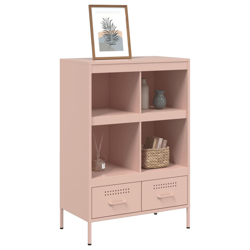 Móvel alto 68x39x101,5 cm aço rosa