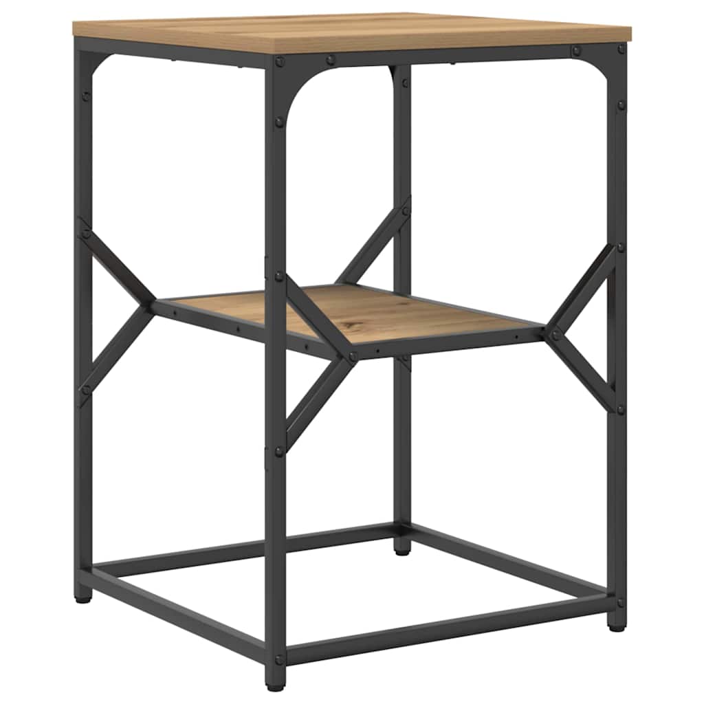 Mesa lateral carvalho artesanal 41 x 40 x 60 cm