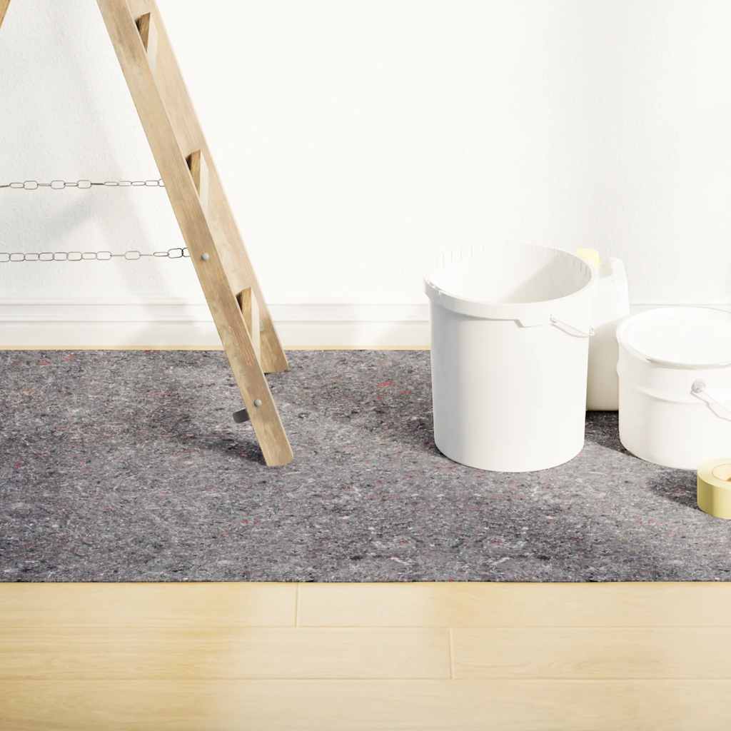 Tapete p/ pintor em velo antiderrapante 5 m 280 g/m² cinzento