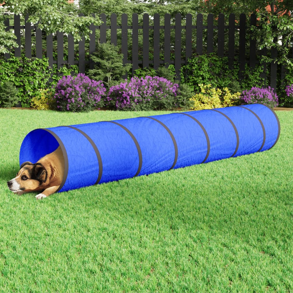 Túnel para cães ø 50x300 cm poliéster azul