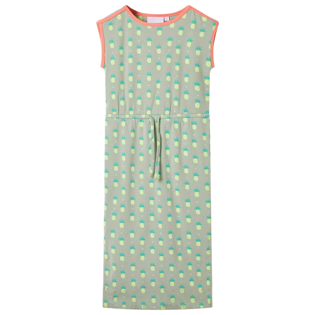 Vestido para criança menta velho 128
