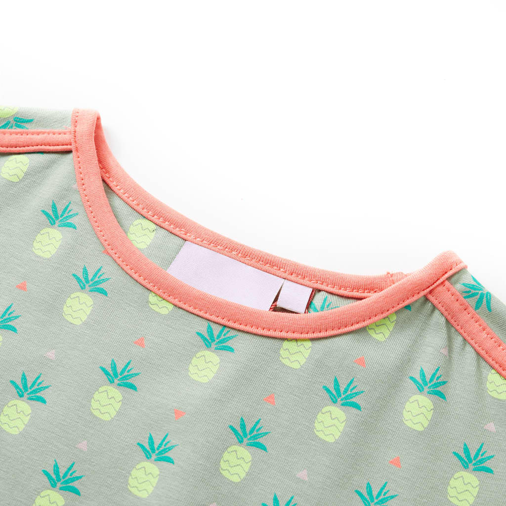 Vestido para criança menta velho 128