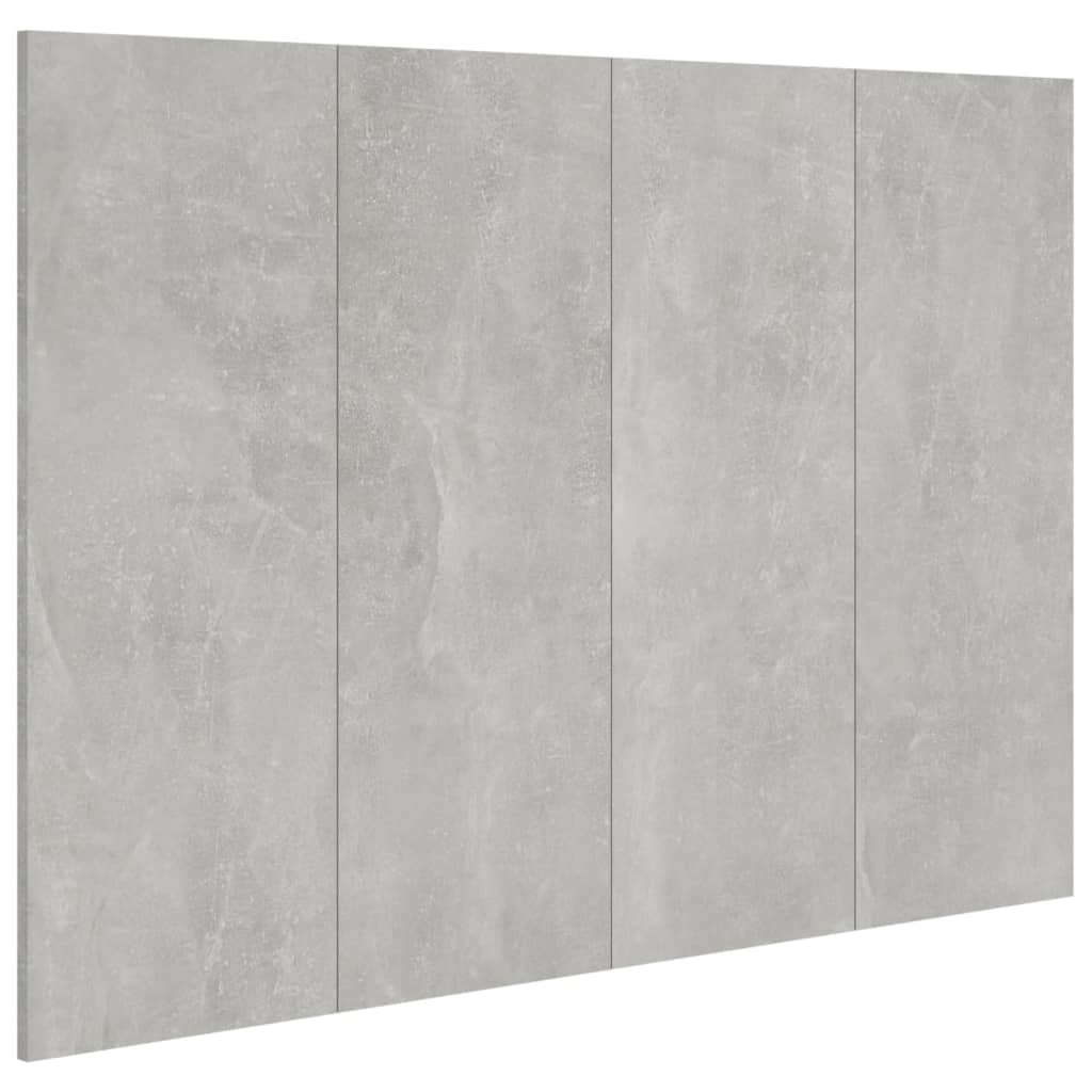 Cabeceira cama 120x1,5x80 cm derivados madeira cimento cinzento