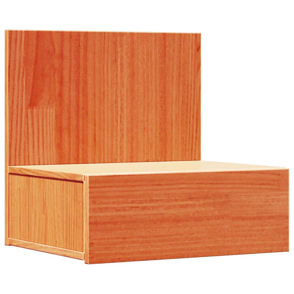 Mesa-de-cabeceira com gaveta marrom cera 42 x 32,5 x 40 cm